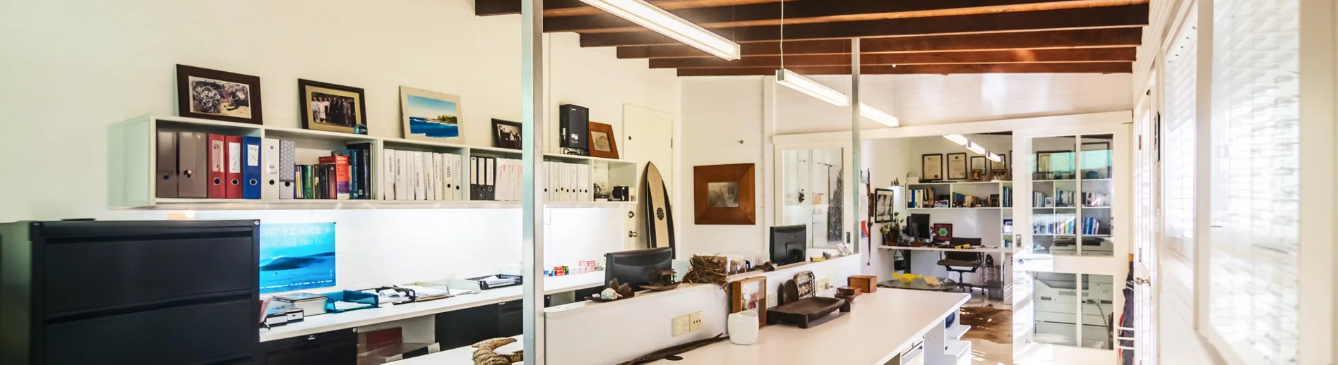 Inside the Oceanarc studio in Byron Bay