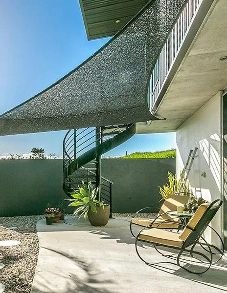 Terrace and spiral stair, Byron Bay project